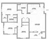 Cypress at Triple Ridge Apartments 3 Bed 2 Bath A Floor Plan